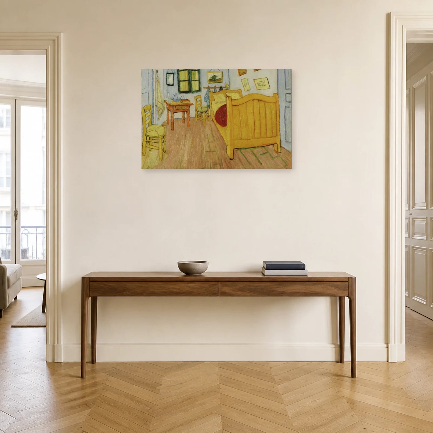 Tableau La Chambre à Arles – Vincent van Gogh dans une entrée ou un couloir - Art Virtuoso