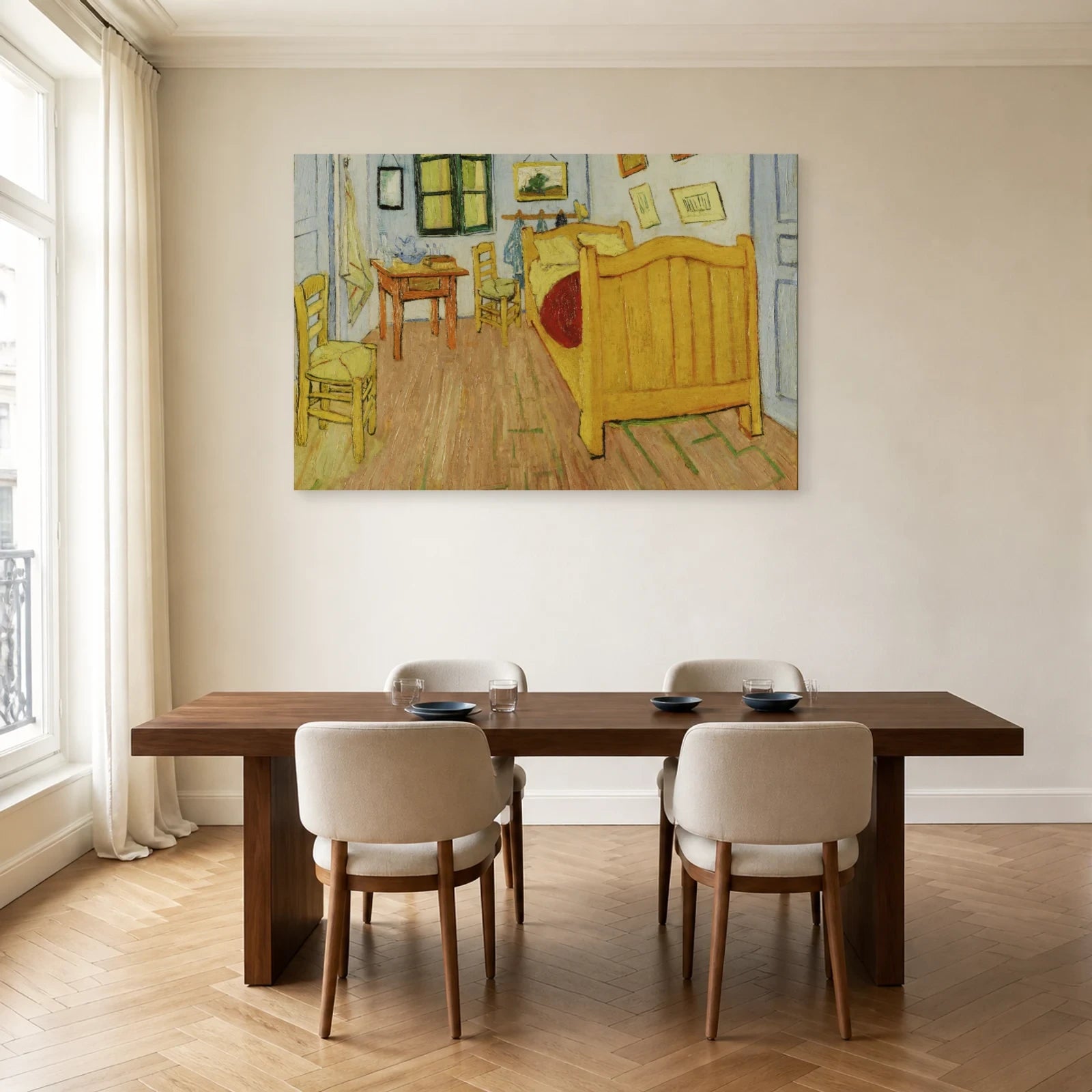 Tableau La Chambre à Arles – Vincent van Gogh dans une salle à manger - Art Virtuoso