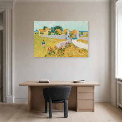 Tableau Ferme en Provence – Vincent van Gogh dans un bureau - Art Virtuoso