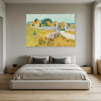 Tableau Ferme en Provence – Vincent van Gogh dans une chambre - Art Virtuoso