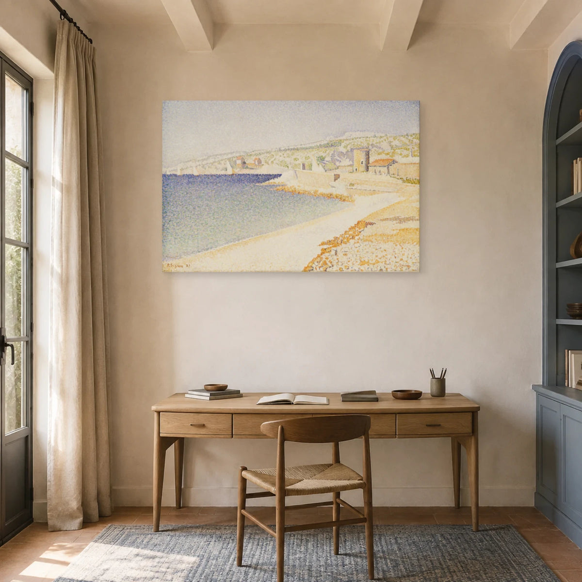 Tableau La Jetée à Cassis, Opus 198 – Paul Signac dans un bureau - Art Virtuoso
