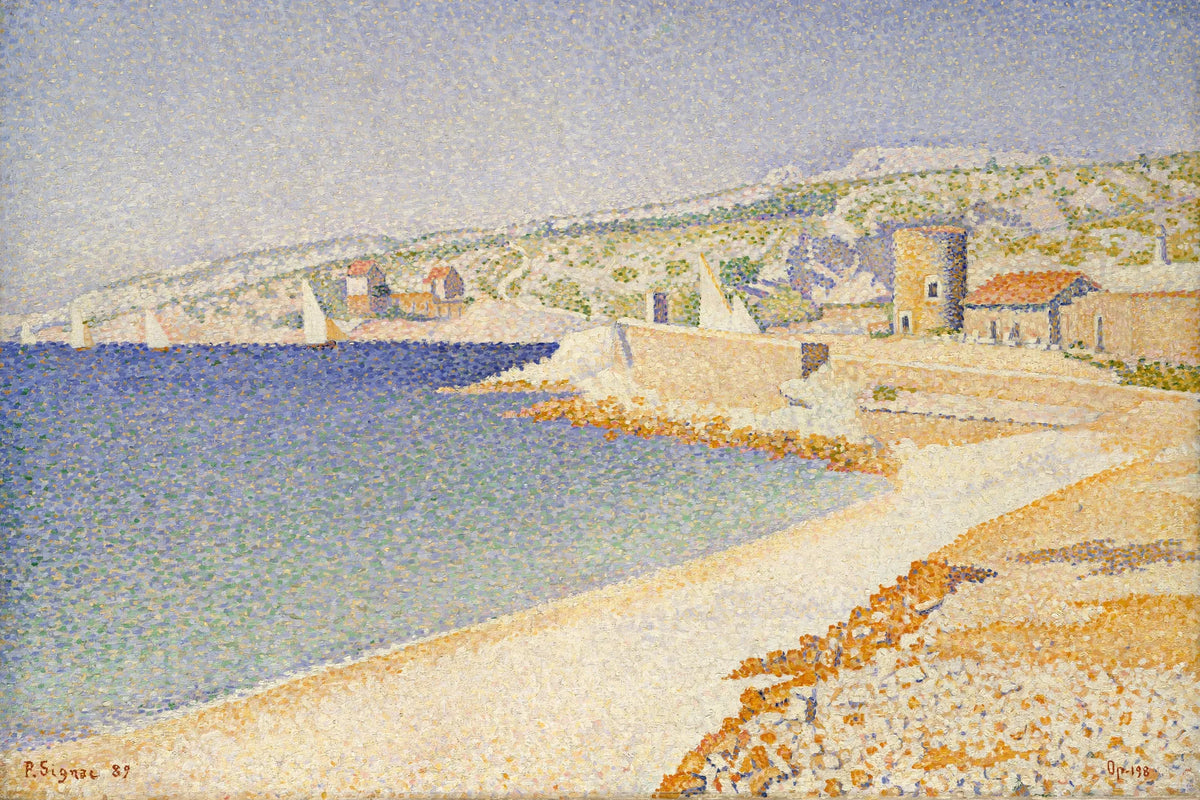 Tableau La Jetée à Cassis, Opus 198 – Paul Signac - impression sur toile, format S