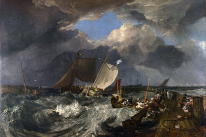 La Jetée de Calais de William Turner – reproduction sur toile – format M