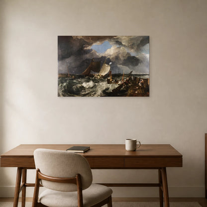 Tableau La Jetée de Calais – William Turner dans un bureau - Art Virtuoso