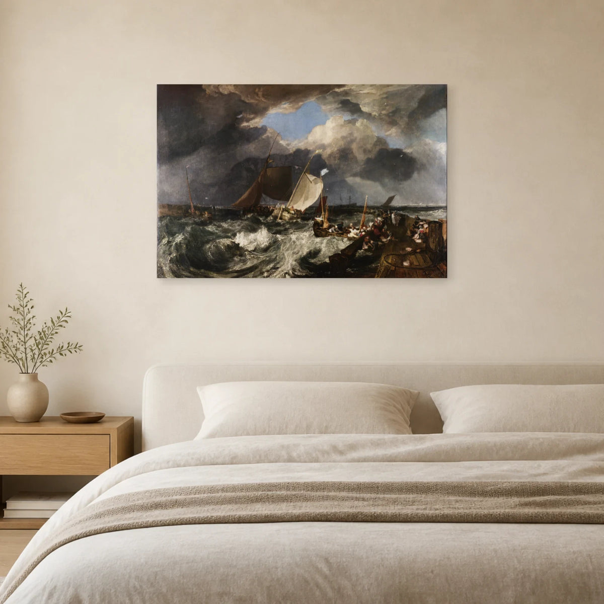 Tableau La Jetée de Calais – William Turner dans une chambre - Art Virtuoso