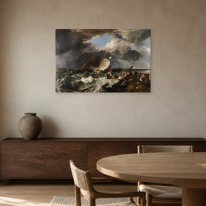 Tableau La Jetée de Calais – William Turner dans une salle à manger - Art Virtuoso