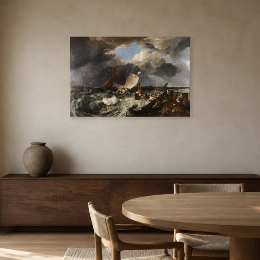 Tableau La Jetée de Calais – William Turner dans une salle à manger - Art Virtuoso
