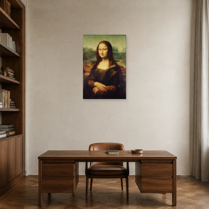 Tableau La Joconde – Léonard de Vinci dans un bureau - Art Virtuoso