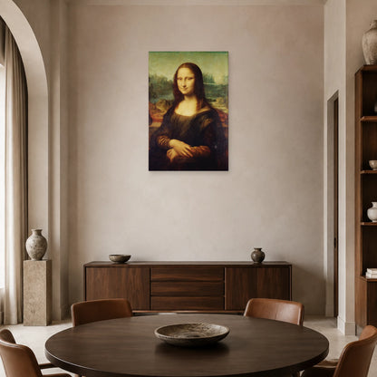 Tableau La Joconde – Léonard de Vinci dans une salle à manger - Art Virtuoso