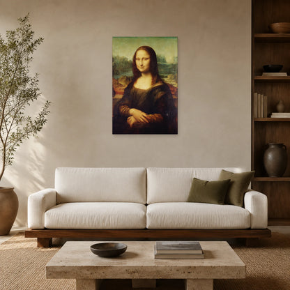 Tableau La Joconde – Léonard de Vinci dans un salon - Art Virtuoso