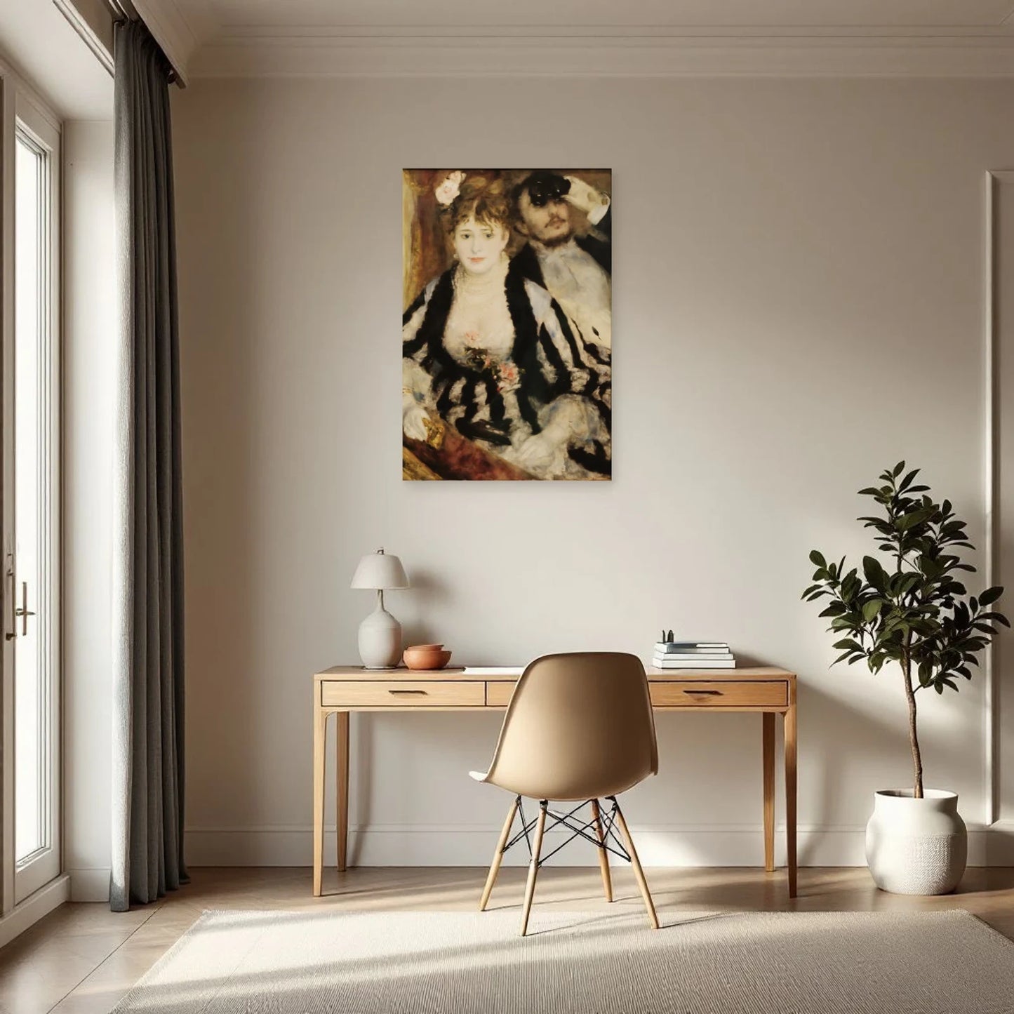 Tableau La Loge – Pierre-Auguste Renoir dans un bureau - Art Virtuoso