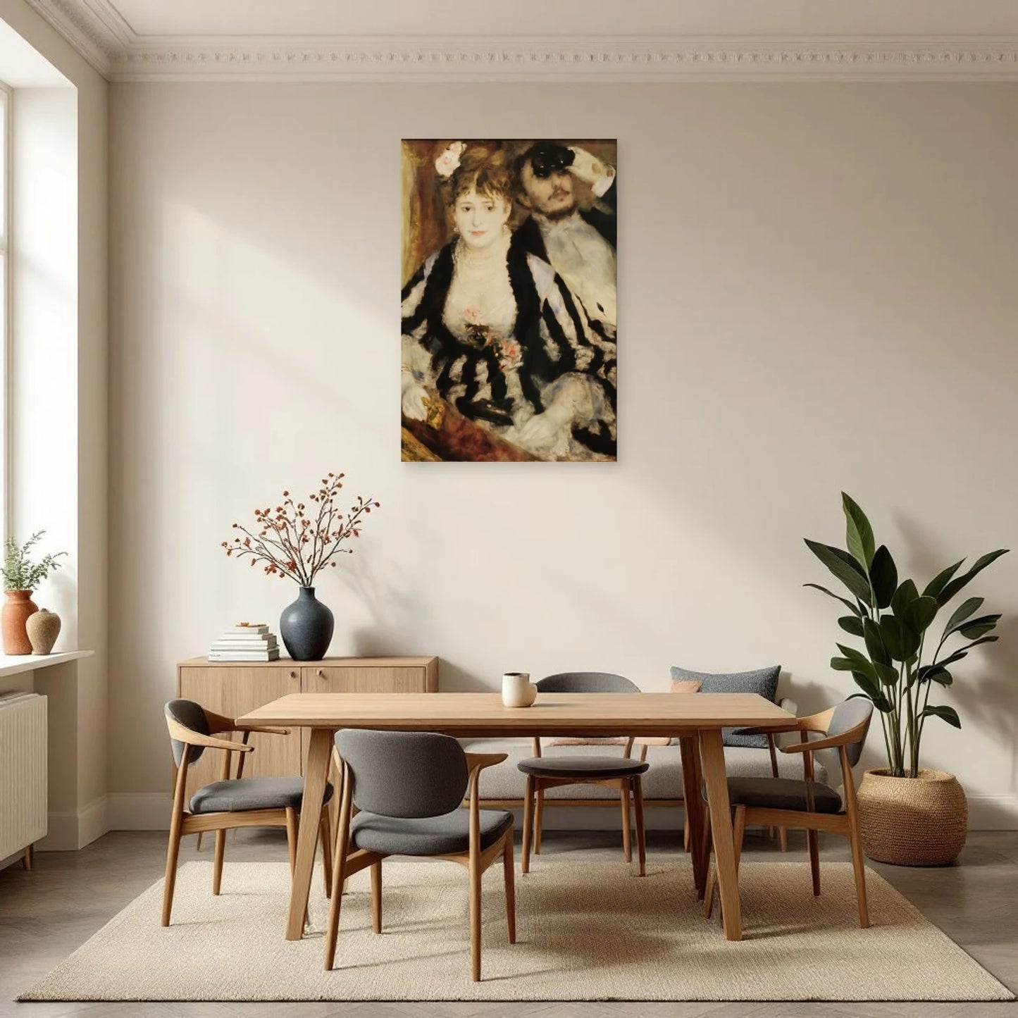 Tableau La Loge – Pierre-Auguste Renoir dans une salle à manger - Art Virtuoso