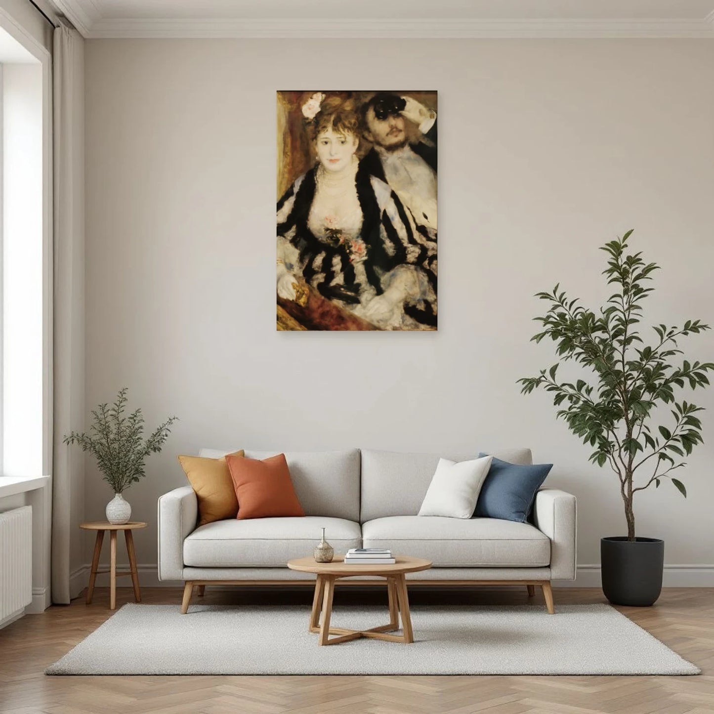 Tableau La Loge – Pierre-Auguste Renoir dans un salon - Art Virtuoso