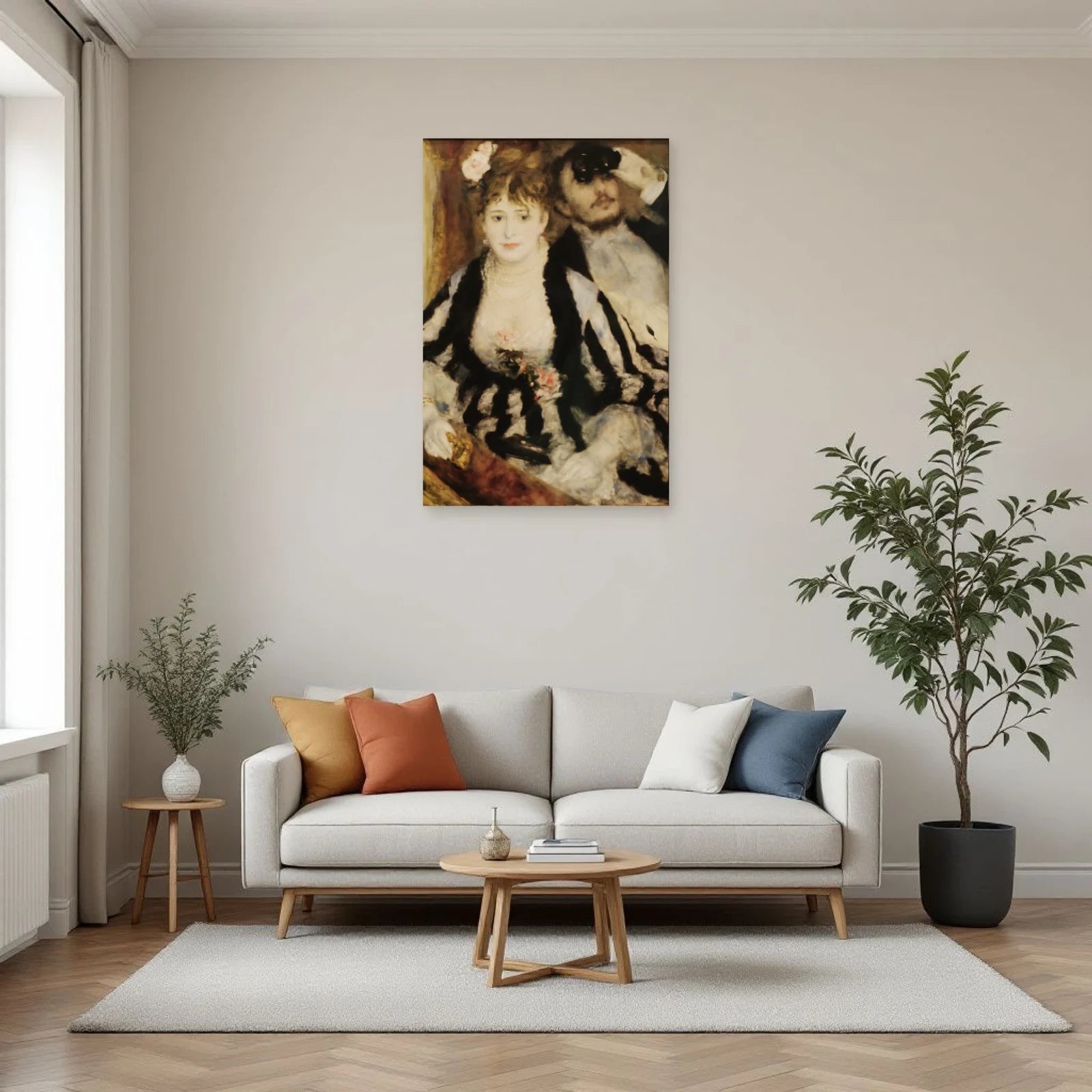 Tableau La Loge – Pierre-Auguste Renoir dans un salon - Art Virtuoso