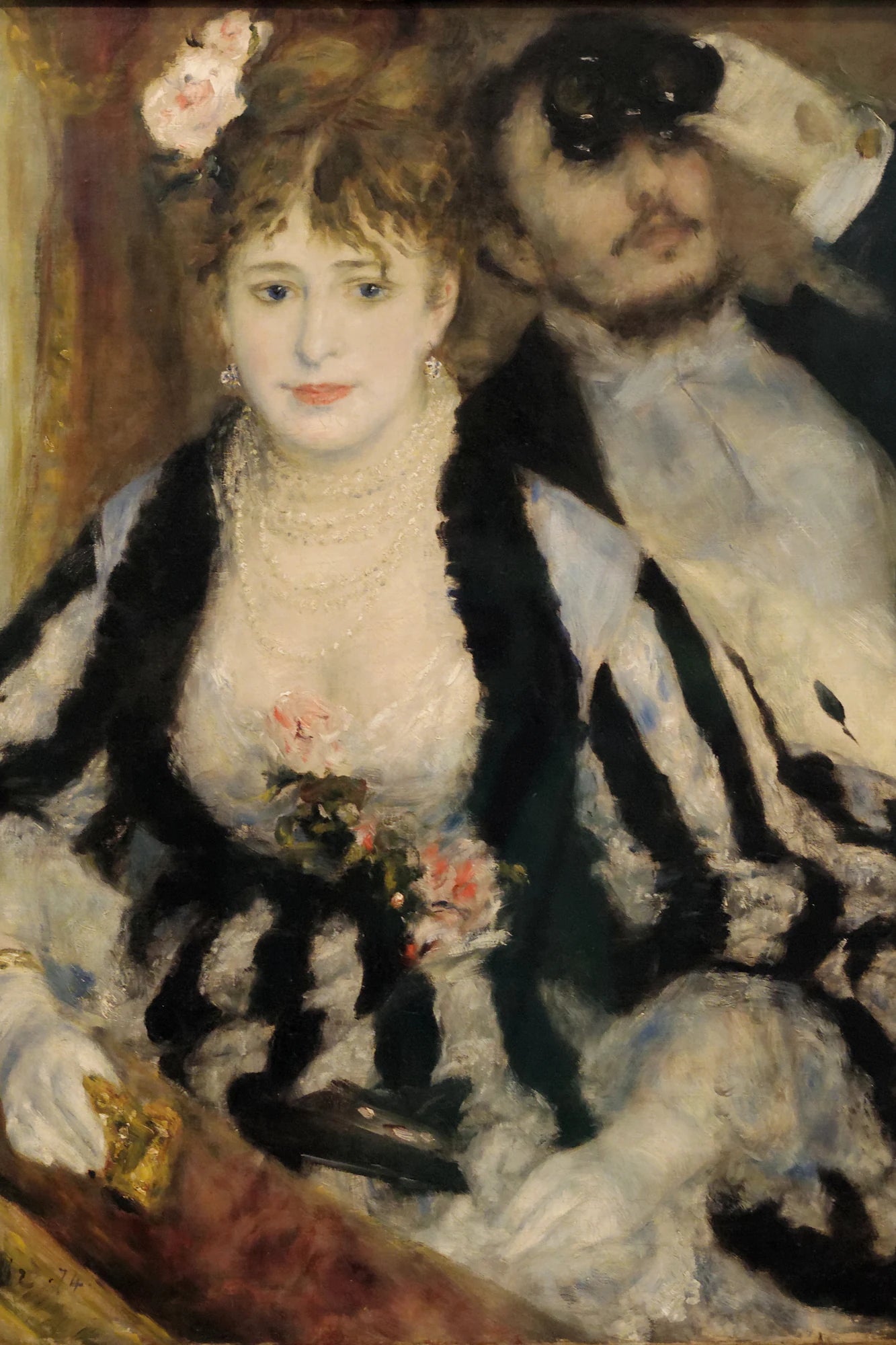 Femme aux perles et à la robe rayée dans La Loge de Renoir, taille S