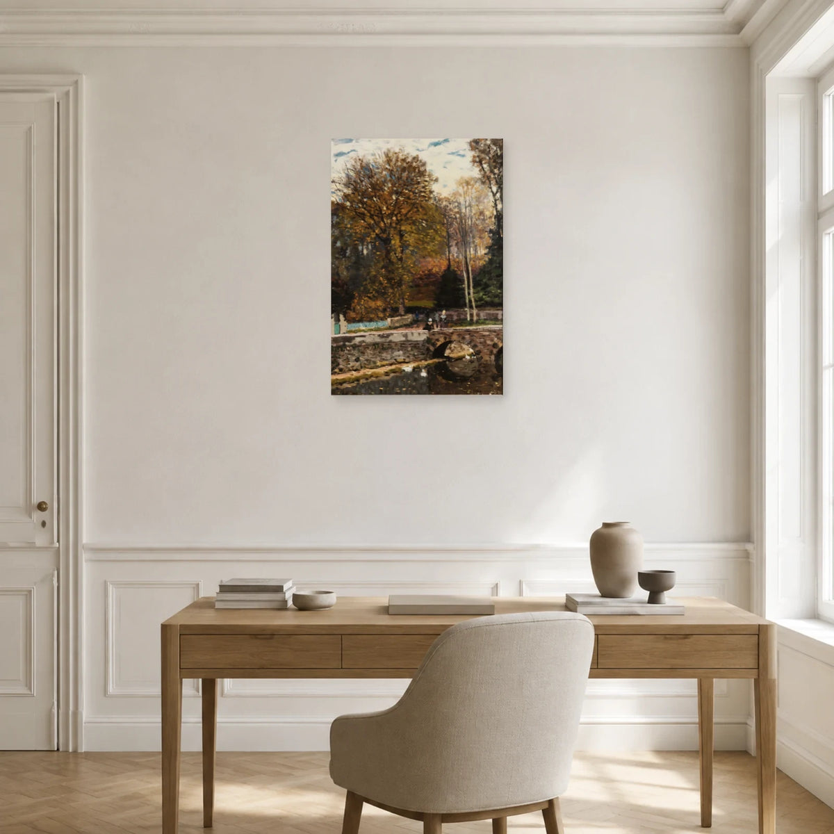 Tableau La Mare aux canards à Louveciennes – Alfred Sisley dans un bureau - Art Virtuoso