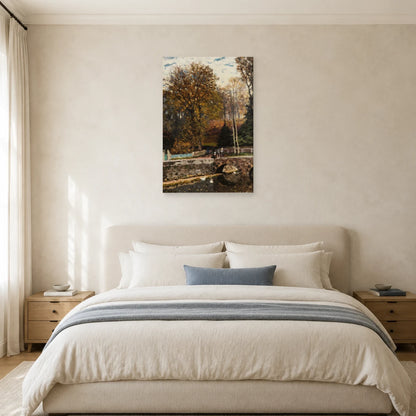 Tableau La Mare aux canards à Louveciennes – Alfred Sisley dans une chambre - Art Virtuoso