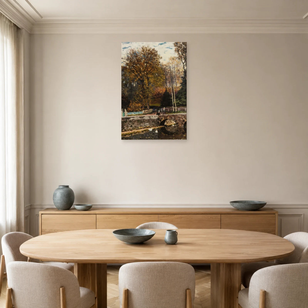Tableau La Mare aux canards à Louveciennes – Alfred Sisley dans une salle à manger - Art Virtuoso