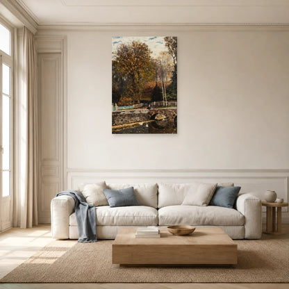 Tableau La Mare aux canards à Louveciennes – Alfred Sisley dans un salon - Art Virtuoso
