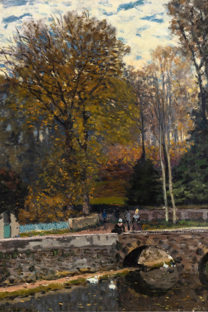 La Mare aux canards à Louveciennes d’Alfred Sisley – toile format S
