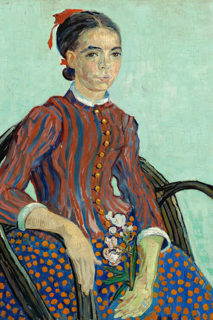 Tableau La Mousmé – Vincent van Gogh – reproduction sur toile, format L