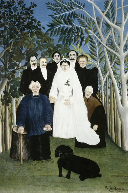 Tableau La Noce – Henri Rousseau - impression sur toile, format S