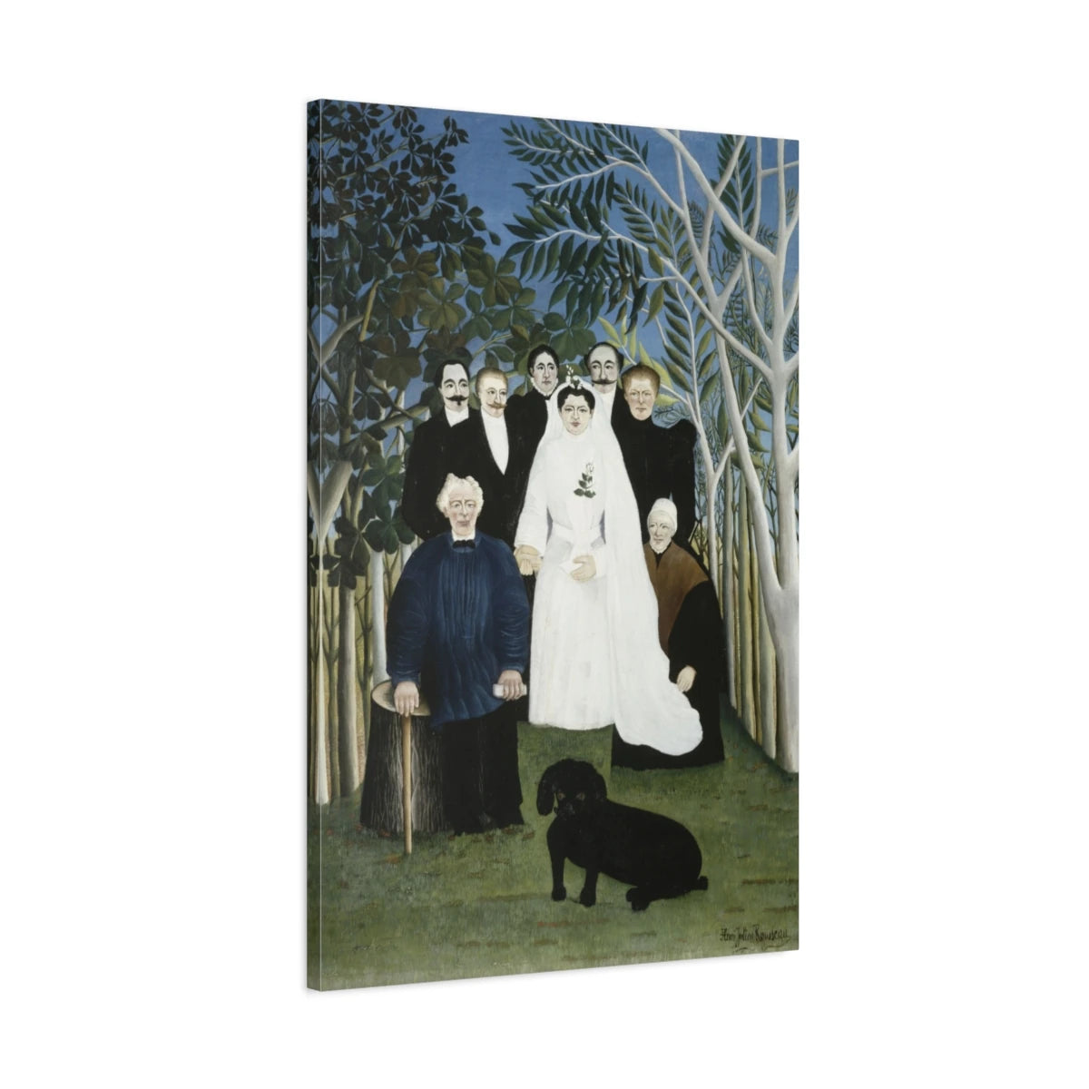 Tableau La Noce – Henri Rousseau - toile 3D avec bords imprimés - Art Virtuoso