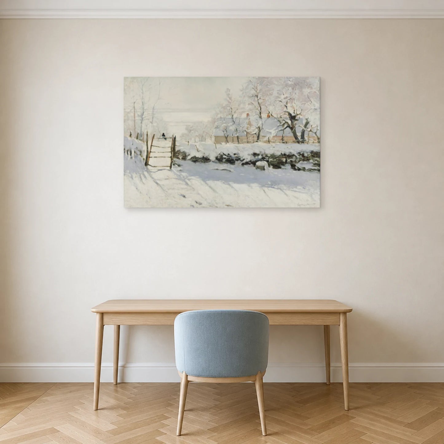 Tableau La Pie – Claude Monet dans un bureau - Art Virtuoso