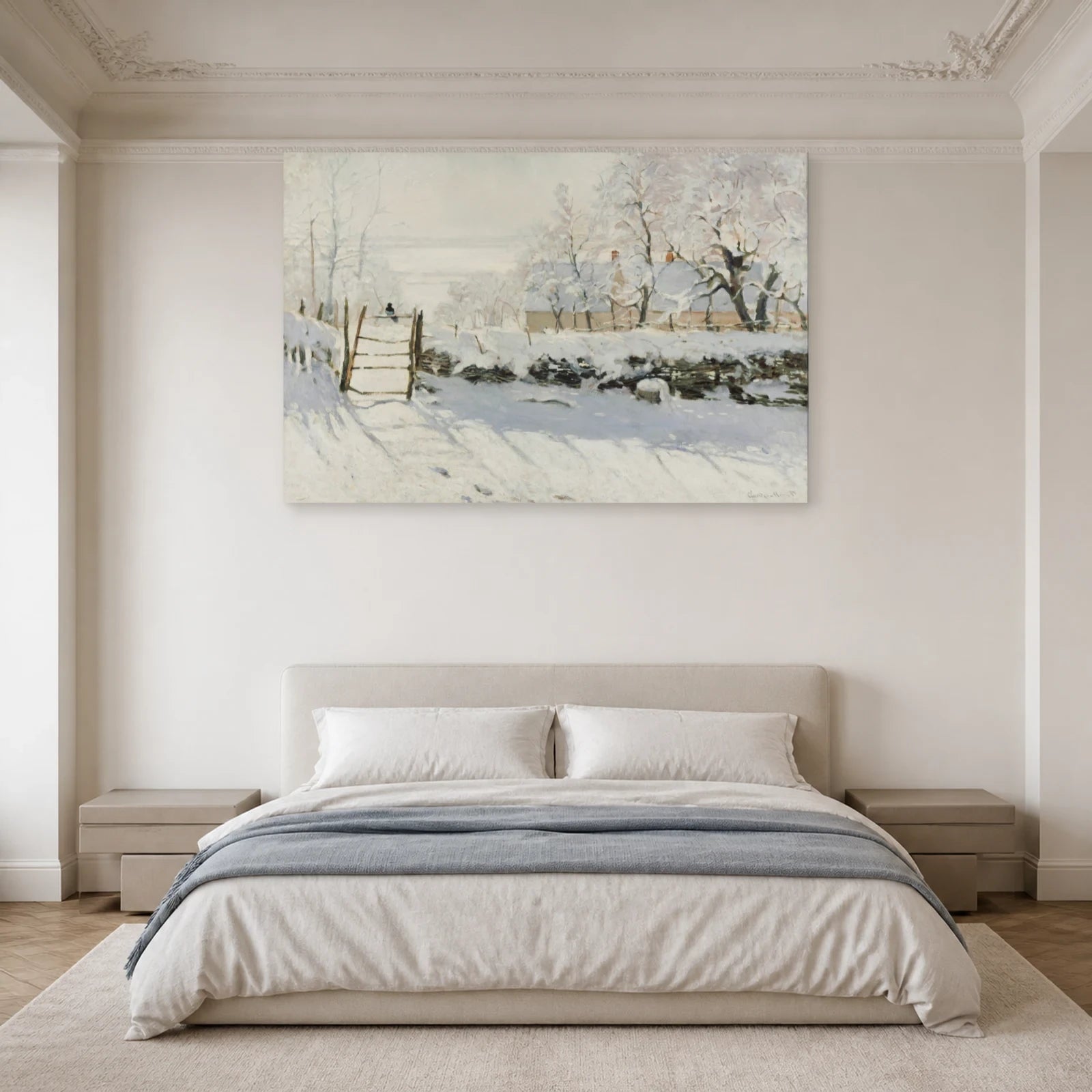 Tableau La Pie – Claude Monet dans une chambre - Art Virtuoso