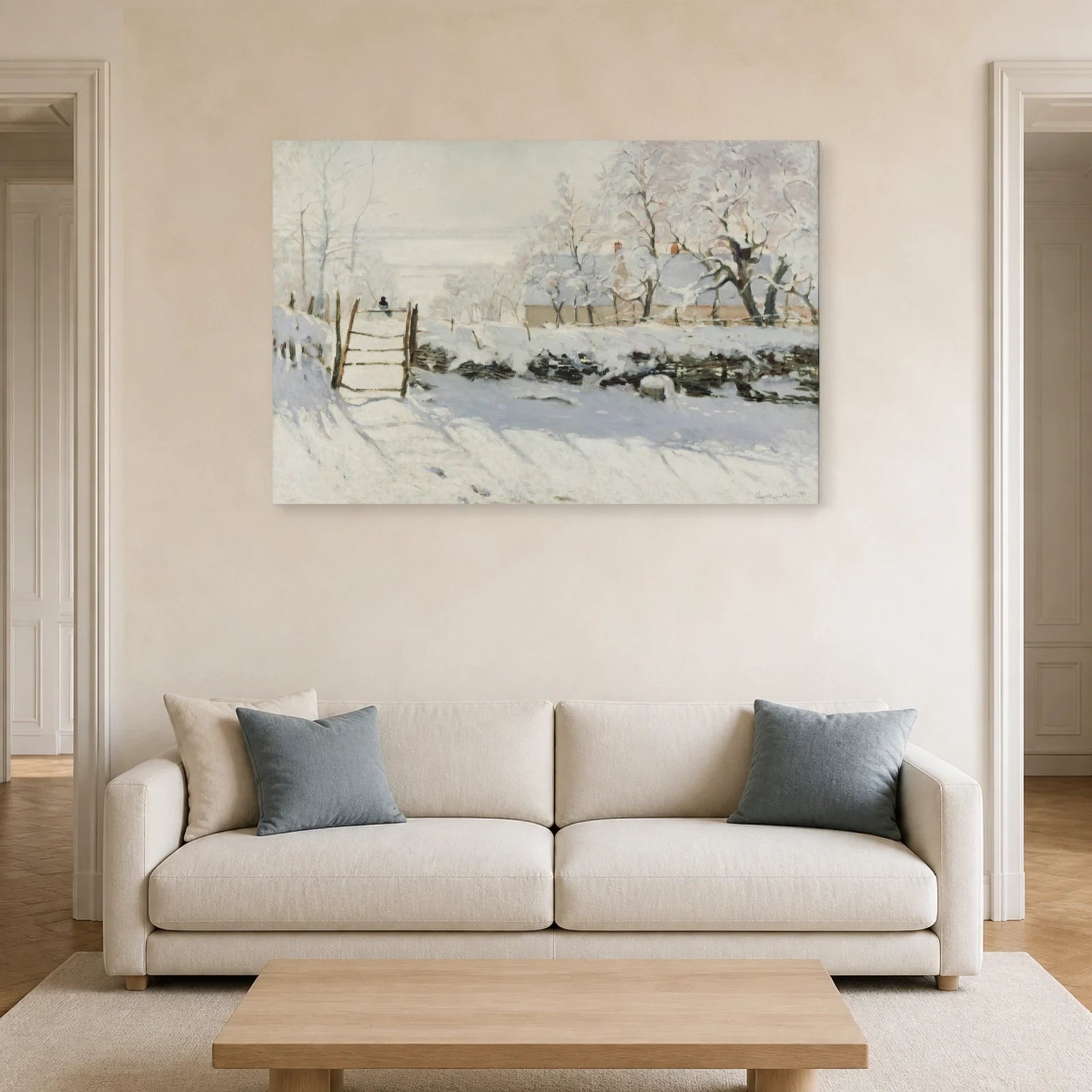 Tableau La Pie – Claude Monet dans un salon - Art Virtuoso