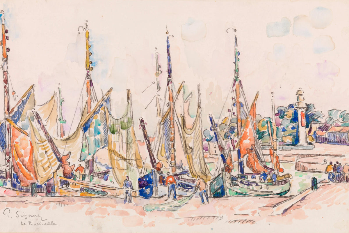 Tableau La Rochelle (1911) – Paul Signac - impression sur toile, format M