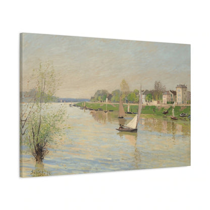 Tableau La Seine à Argenteuil – Alfred Sisley - toile 3D avec bords imprimés - Art Virtuoso