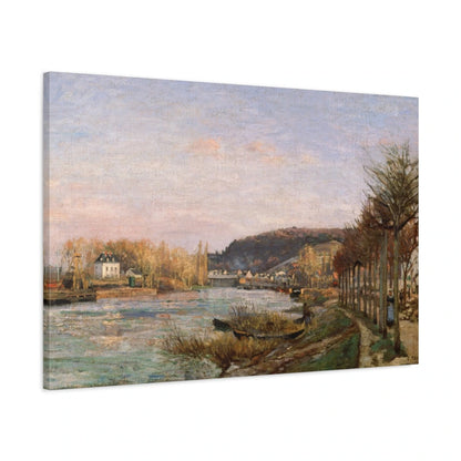 Tableau La Seine à Bougival – Camille Pissarro - toile 3D avec bords imprimés - Art Virtuoso