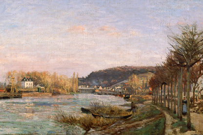 Tableau La Seine à Bougival – Camille Pissarro - impression sur toile, format XL