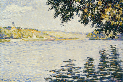Tableau Bords de rivière, la Seine à Herblay – Paul Signac - impression sur toile, format L