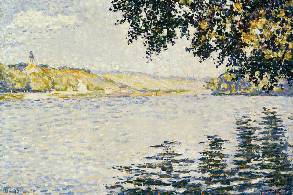 Tableau Bords de rivière, la Seine à Herblay – Paul Signac - impression sur toile, format M