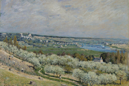 La Terrasse de Saint-Germain, printemps, reproduction impressionniste – toile format L