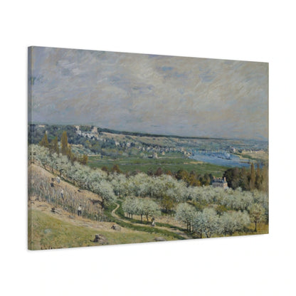 Tableau La Terrasse de Saint-Germain, printemps – Alfred Sisley - toile 3D avec bords imprimés - Art Virtuoso