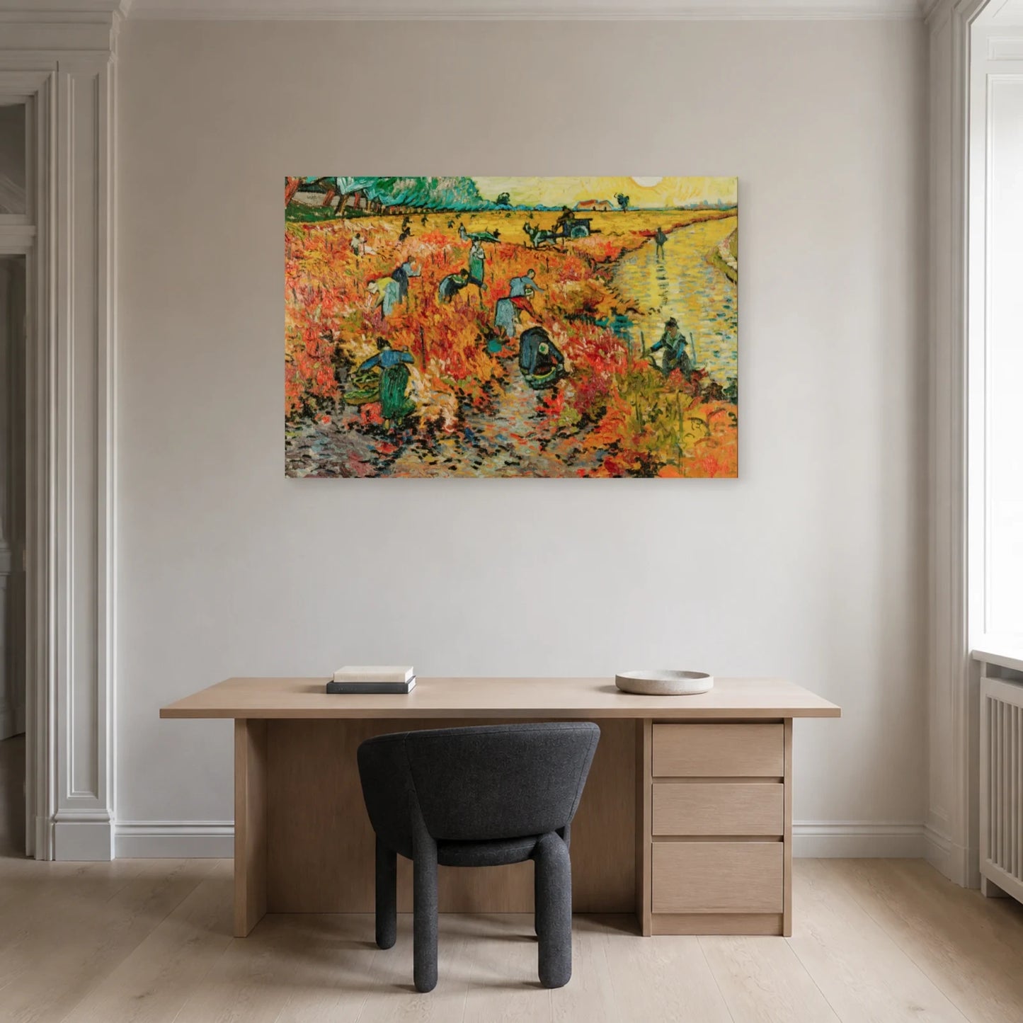 Tableau La Vigne rouge – Vincent van Gogh dans un bureau - Art Virtuoso