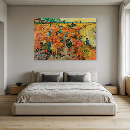 Tableau La Vigne rouge – Vincent van Gogh dans une chambre - Art Virtuoso