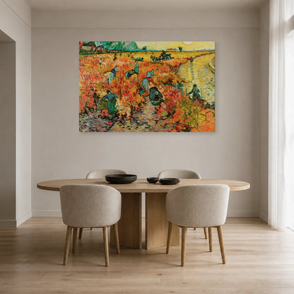 Tableau La Vigne rouge – Vincent van Gogh dans une salle à manger - Art Virtuoso