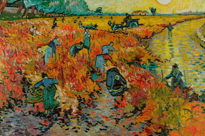 Tableau La Vigne rouge – Vincent van Gogh – reproduction sur toile, format XXL