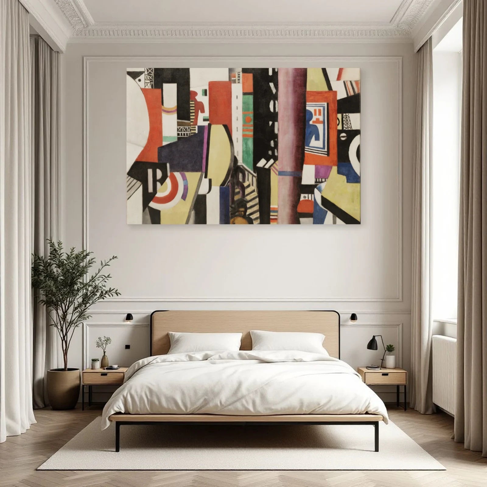 Tableau La Ville – Fernand Léger dans une chambre - Art Virtuoso