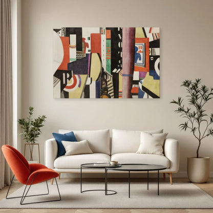 Tableau La Ville – Fernand Léger dans un salon - Art Virtuoso