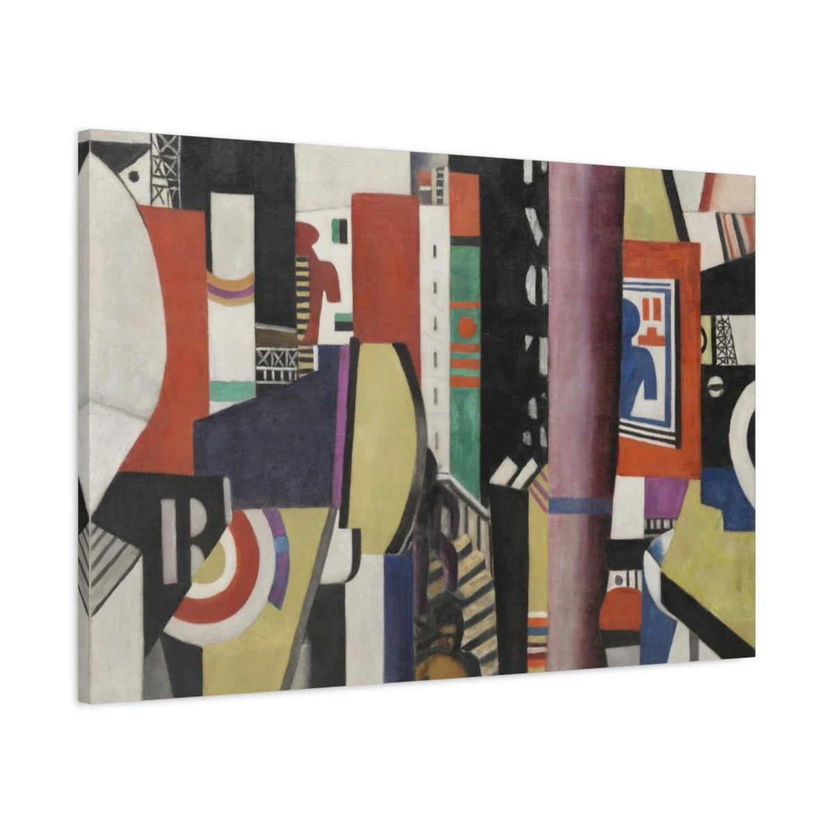Tableau La Ville – Fernand Léger vue de profil, toile 3D avec bords imprimés