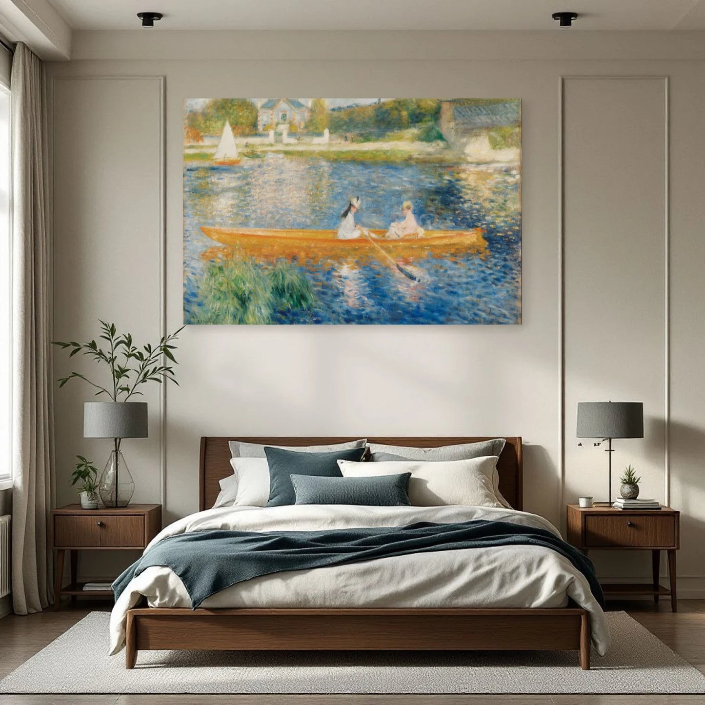 Tableau La Yole – Pierre-Auguste Renoir dans une chambre - Art Virtuoso