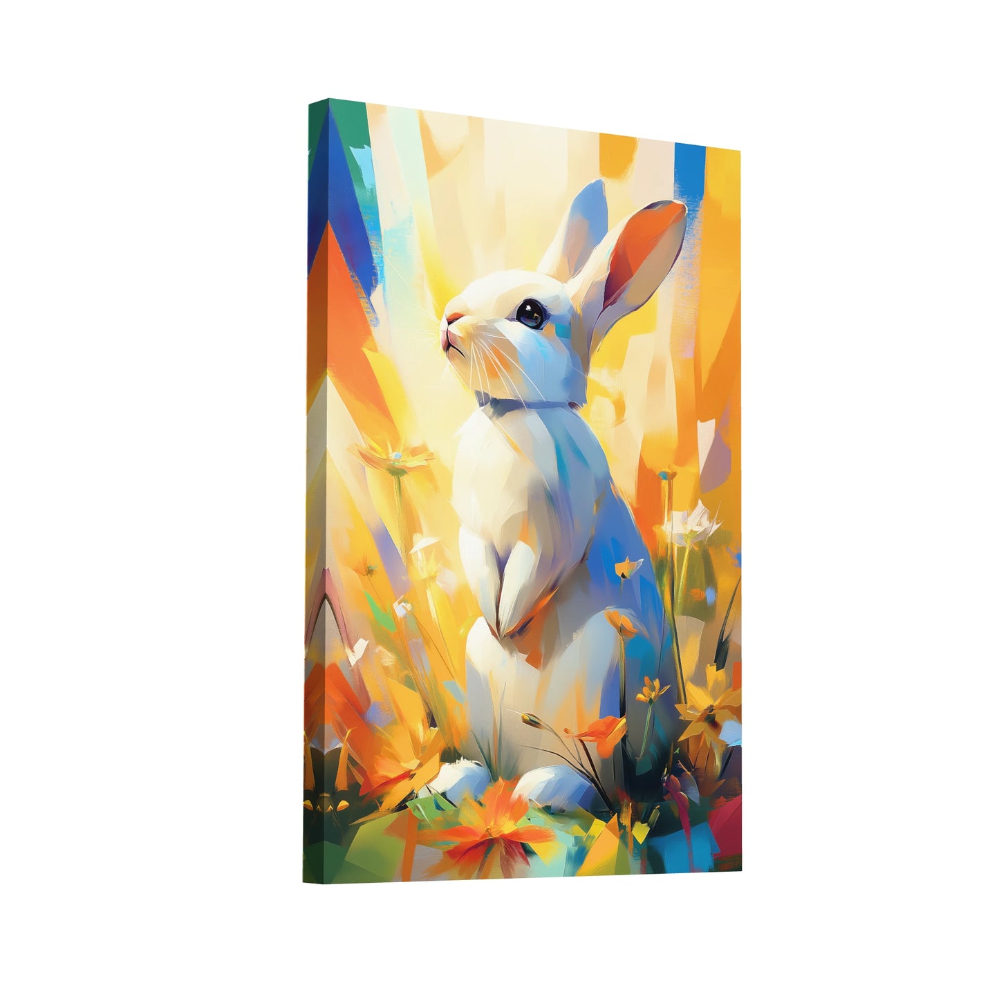 Product Hero 3D WebP Tableau Lapin - Éveil Printanier - Art Virtuoso