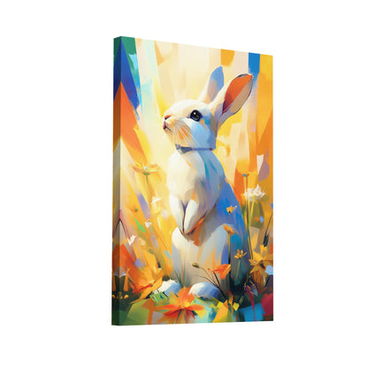 Product Hero 3D WebP Tableau Lapin - Éveil Printanier - Art Virtuoso