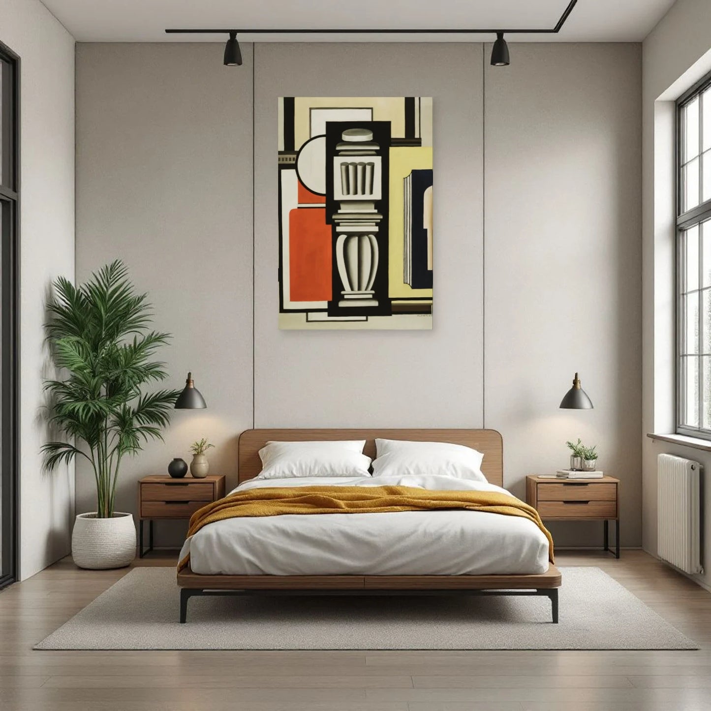 Tableau Le Balustre – Fernand Léger dans une chambre - Art Virtuoso