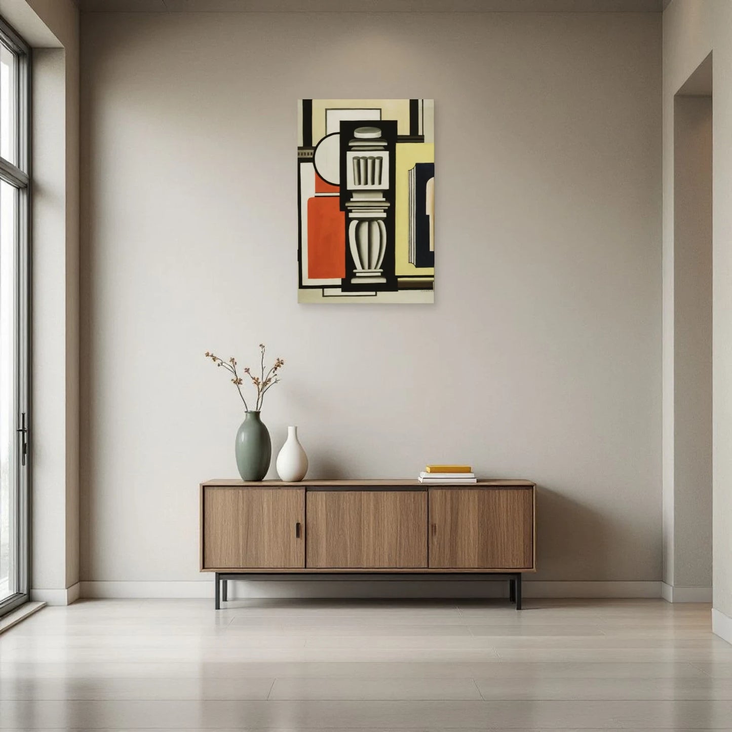 Tableau Le Balustre – Fernand Léger dans une entrée ou un couloir - Art Virtuoso